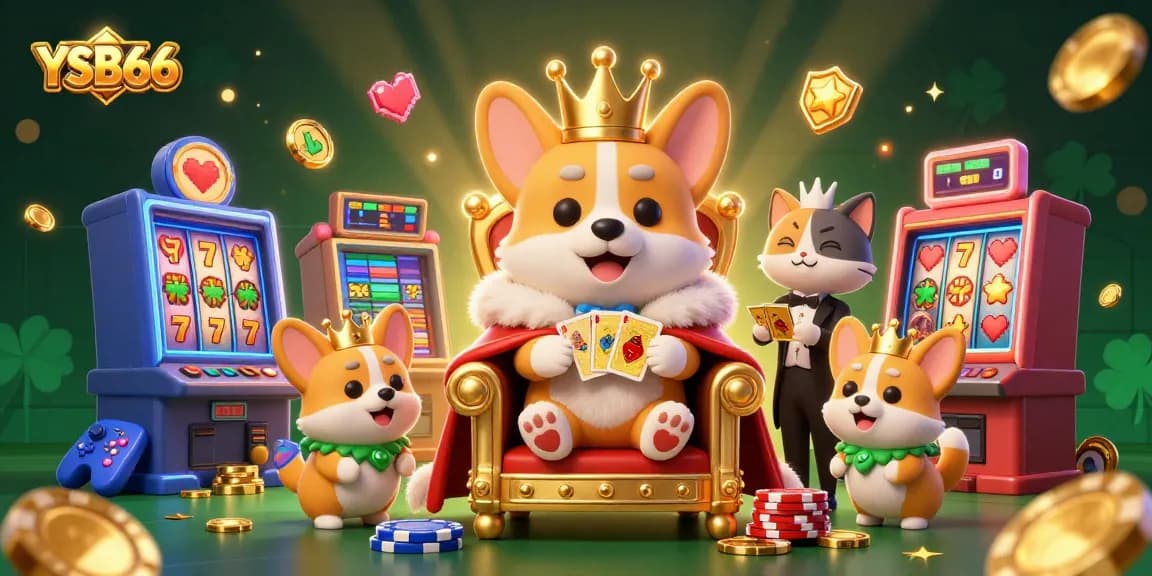 Spin jackpots and win big with YSB66 in this vibrant casino-themed illustration.