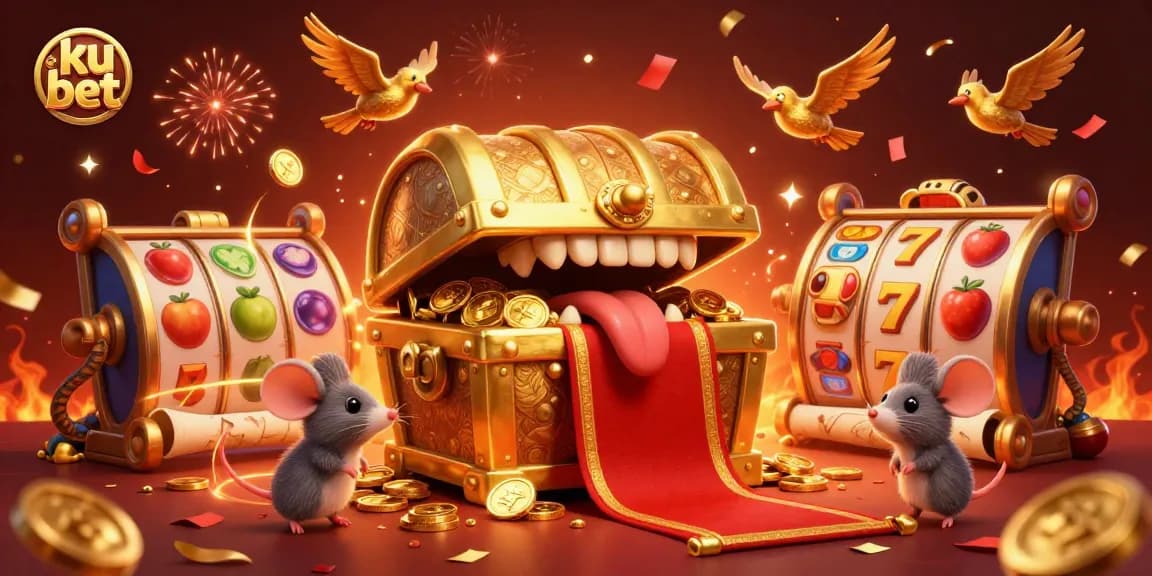 Experience thrilling adventures with ku bet at a magical casino treasure chest filled with riches.