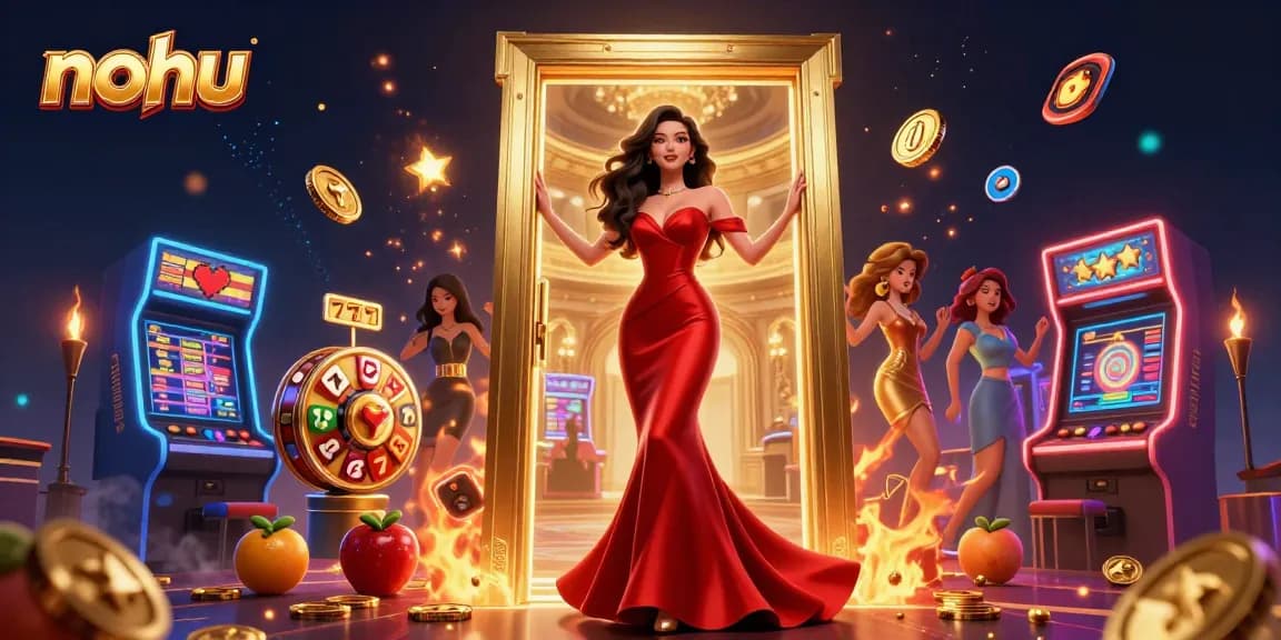 Feel the thrill and excitement at NoHu as you play dynamic slot games surrounded by vibrant visuals.