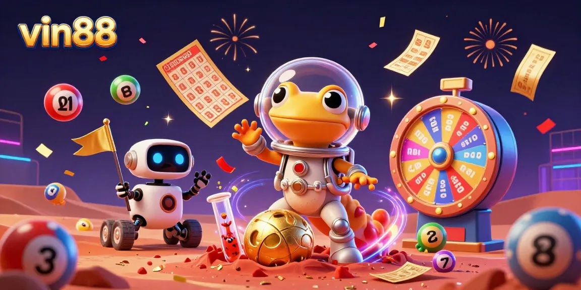 Win big at vin88 with vibrant lottery balls, exciting games, and dynamic casino atmosphere.