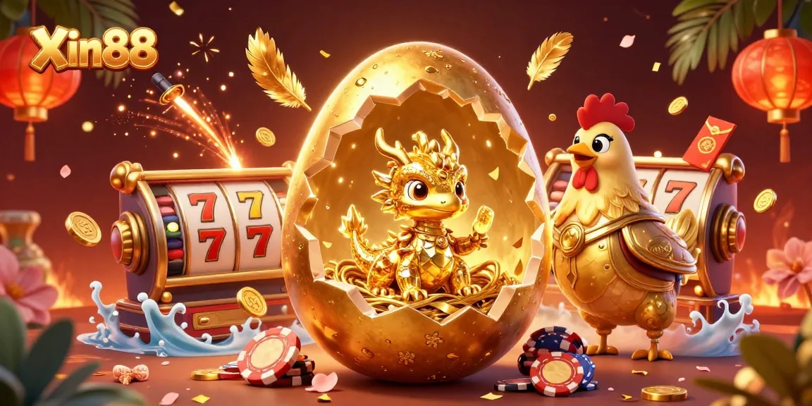 Experience thrilling wins at Xin88 with our cartoon gaming paradise, showcasing dynamic jackpot elements and excitement.