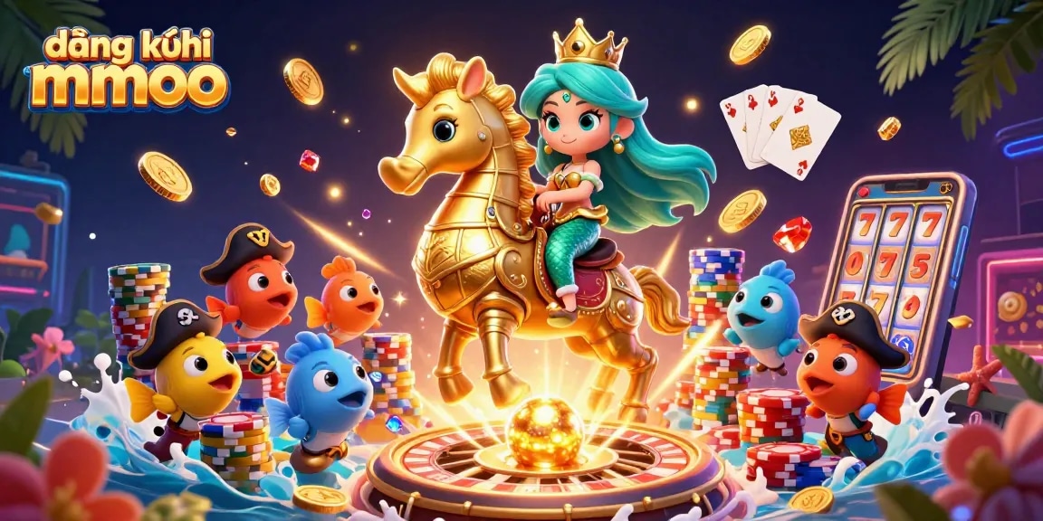 Engage in thrilling gameplay at đăng ký mmoo with vibrant 3D casino characters and dynamic elements.