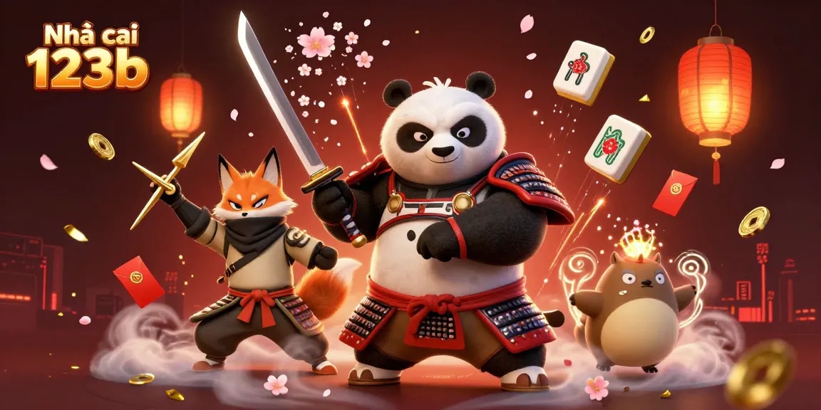 Engage with the action at Nhà cái 123b, featuring dynamic characters and vibrant gaming elements.