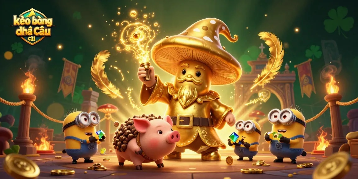 Engage with kèo bóng đá nhà cái through a vibrant 3D illustration capturing the excitement of sports betting.