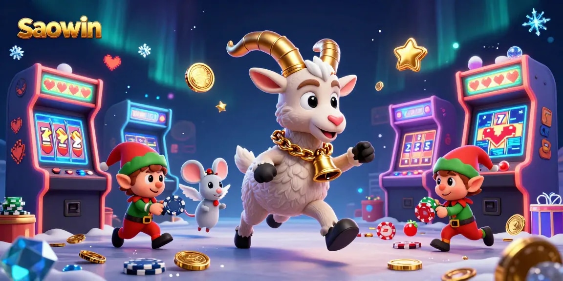 saowin transforms gaming with a festive casino scene showcasing vibrant characters and dynamic elements