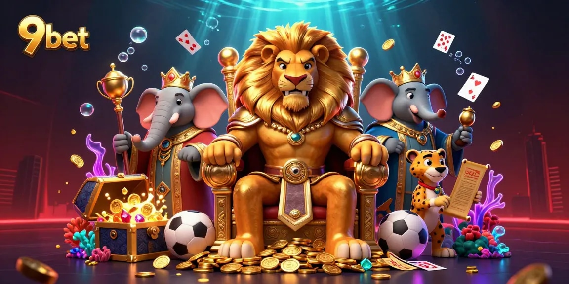 Engage with thrilling sports betting action at 9bet featuring vibrant characters and dynamic elements.