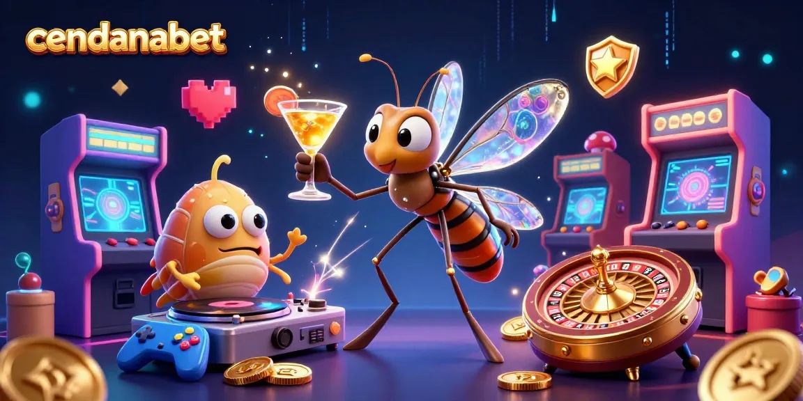 Mobilize your winnings on cendanabet with this vibrant 3D casino scene packed with gaming excitement.