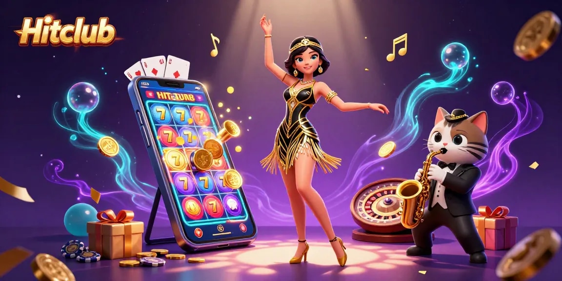Hitclub players enjoying thrilling online slots and vibrant casino games. Experience the excitement!
