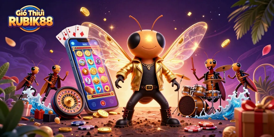Experience Giới Thiệu RUBIK88 through vibrant slot games and unique characters in a casino-rich scene.