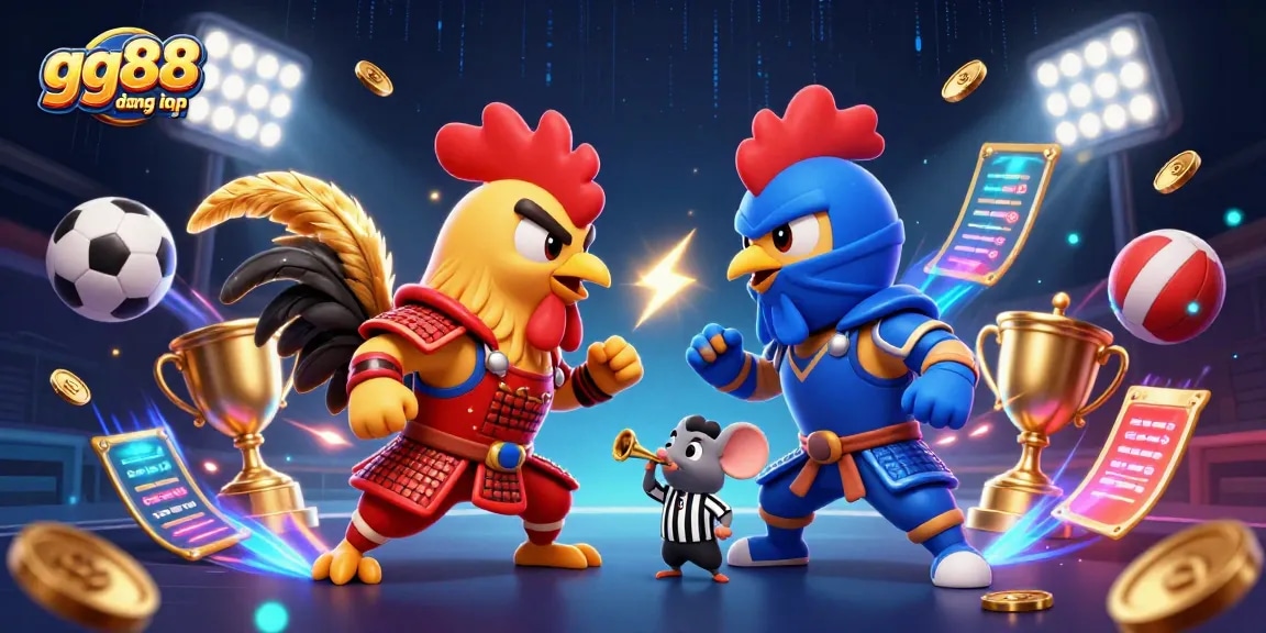 Engage in thrilling gameplay of gg88 đăng nhập with dynamic action from fighting roosters and sports elements.