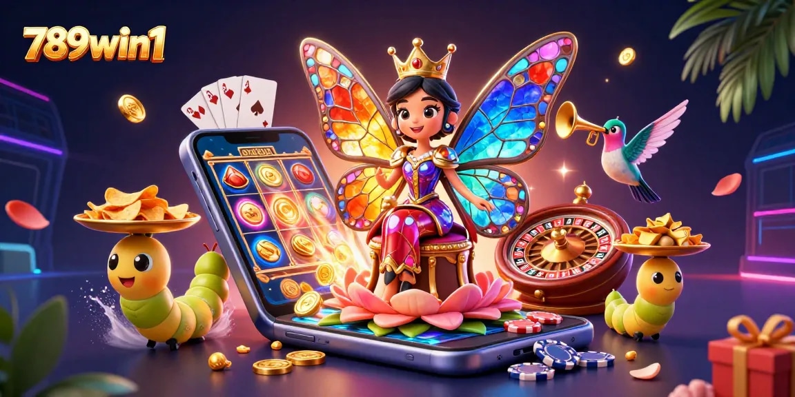 Engage with 789win1 through an immersive casino experience with vibrant characters and games.