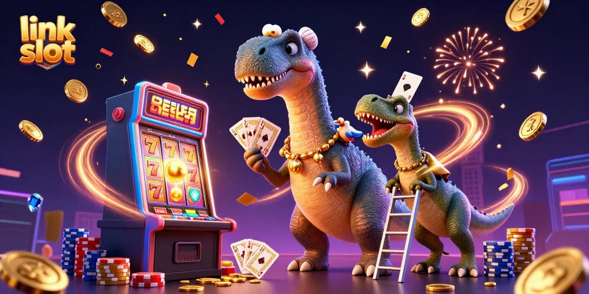 Permainan slot seru di kasino dengan brontosaurus dan dino raptor, dapatkan kegembiraan!