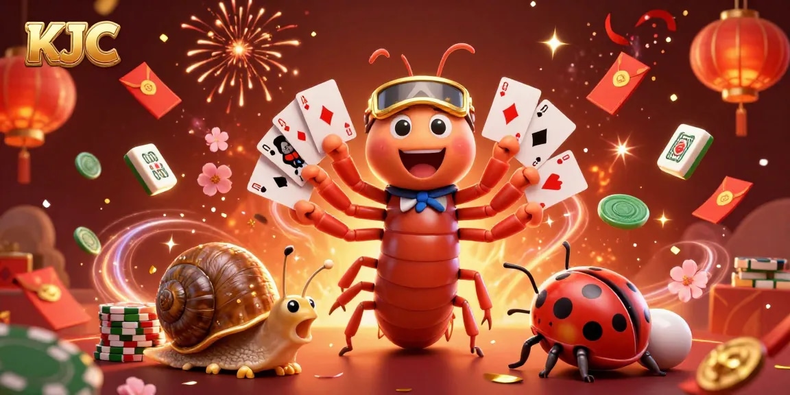 KJC engages players with a 3D cartoon dealer and festive casino elements in an exciting scene