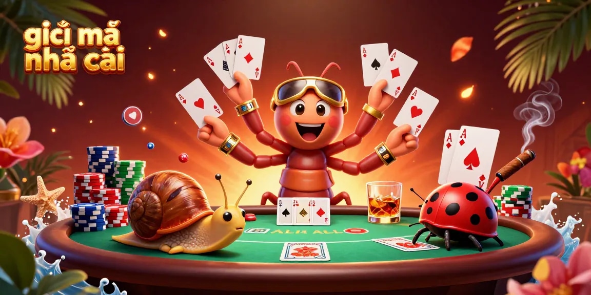 Engage with giải mã nhà cái through vibrant casino scenes featuring a detailed dealer and exciting gameplay.