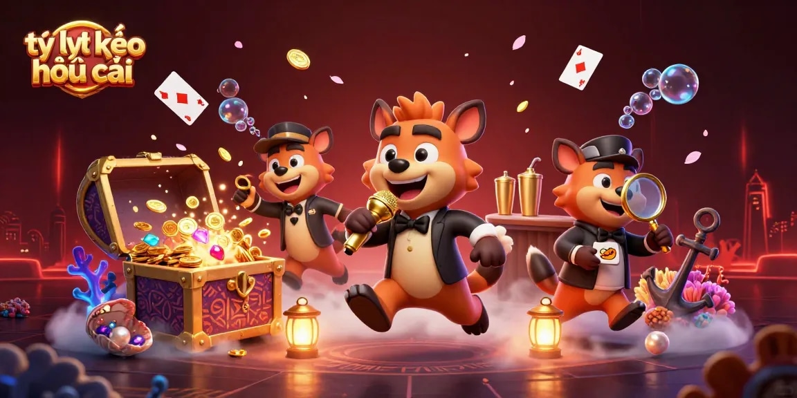Experience the thrill of tỷ lệ kèo nhà cái with dynamic characters in a vibrant casino setting.