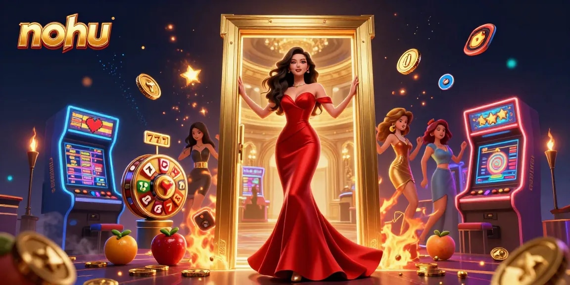 Feel the thrill and excitement at NoHu as you play dynamic slot games surrounded by vibrant visuals.