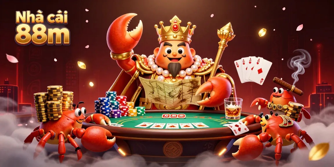Engage in thrilling gaming at Nhà cái 88m with a grand crab emperor and vibrant poker scene.
