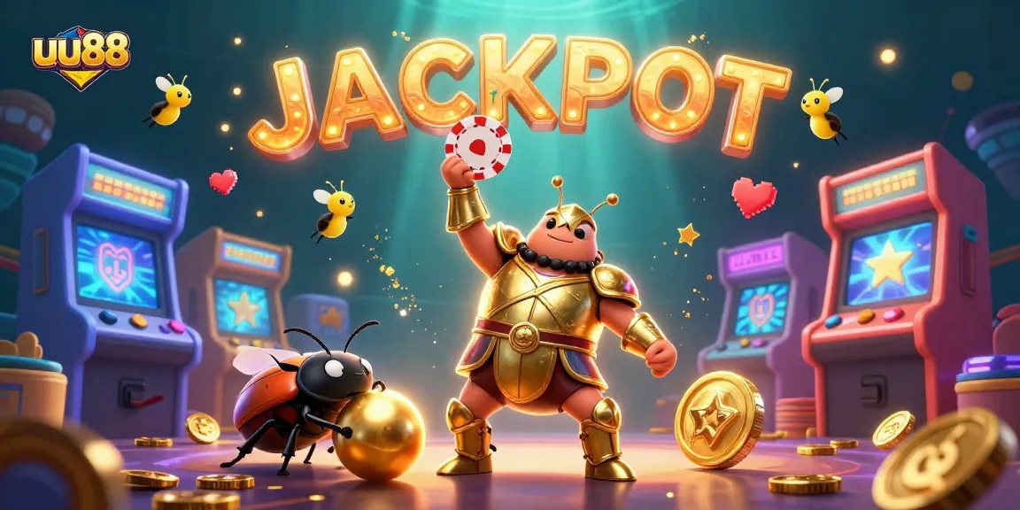 Join the excitement at uu88 with 3D illustrations of gaming triumph and jackpot celebrations!