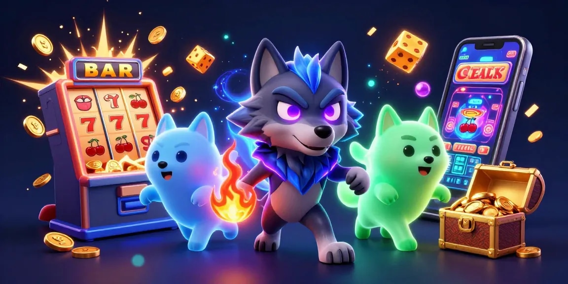Experience thrilling slots and casino excitement with okwintv's vibrant 3D art scene.