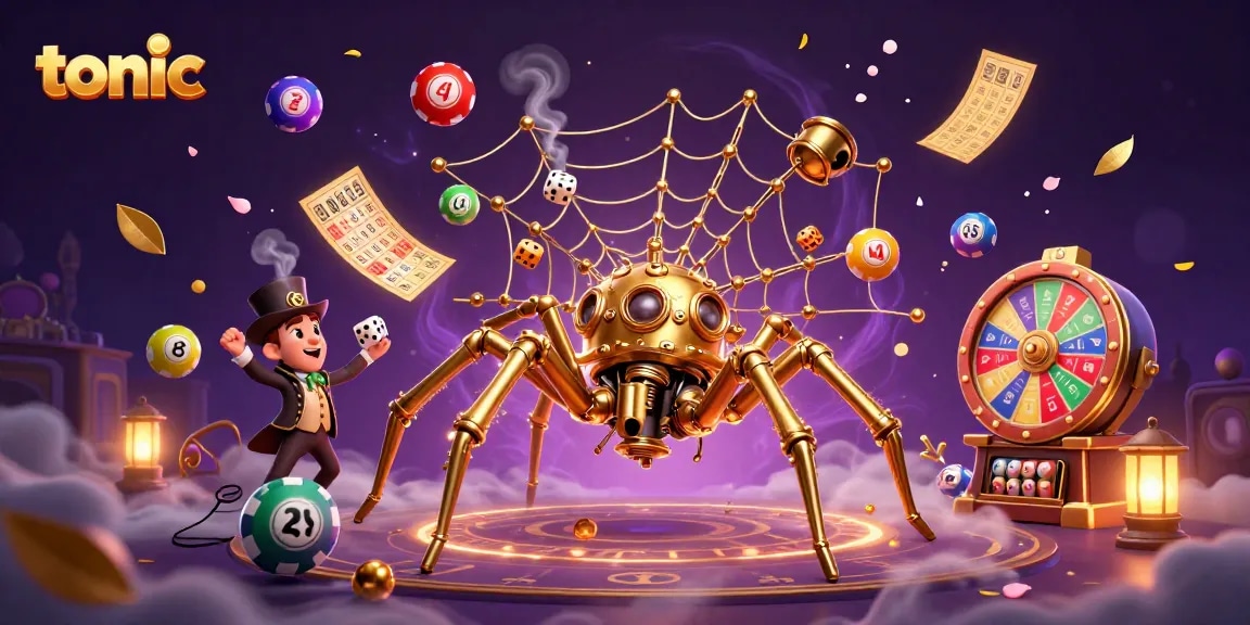 Tonic delivers a vibrant online casino experience with joyful lottery themes in a bustling, dynamic scene.