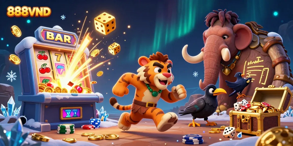 Experience thrilling wins at 888VND with immersive casino games showcasing dynamic 3D action.