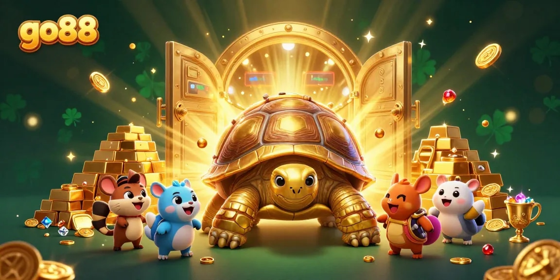 Engage with go88's exciting games in this detailed casino-themed illustration.
