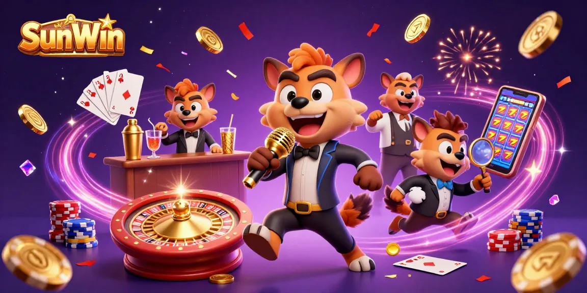 Experience SunWin with engaging games, vibrant casino atmosphere, and unique character interactions.