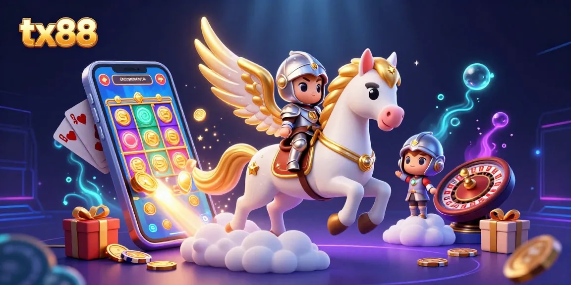 Engage in thrilling gaming adventures at tx88 with rich 3D visuals of slot games and casino excitement.