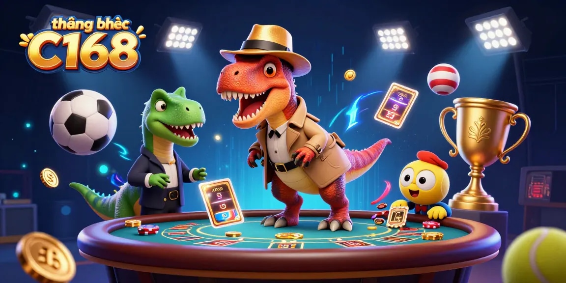 Experience the thrill of gambling with thương hiệu C168 through dynamic card counting and sneaky antics in a captivating casino scene.