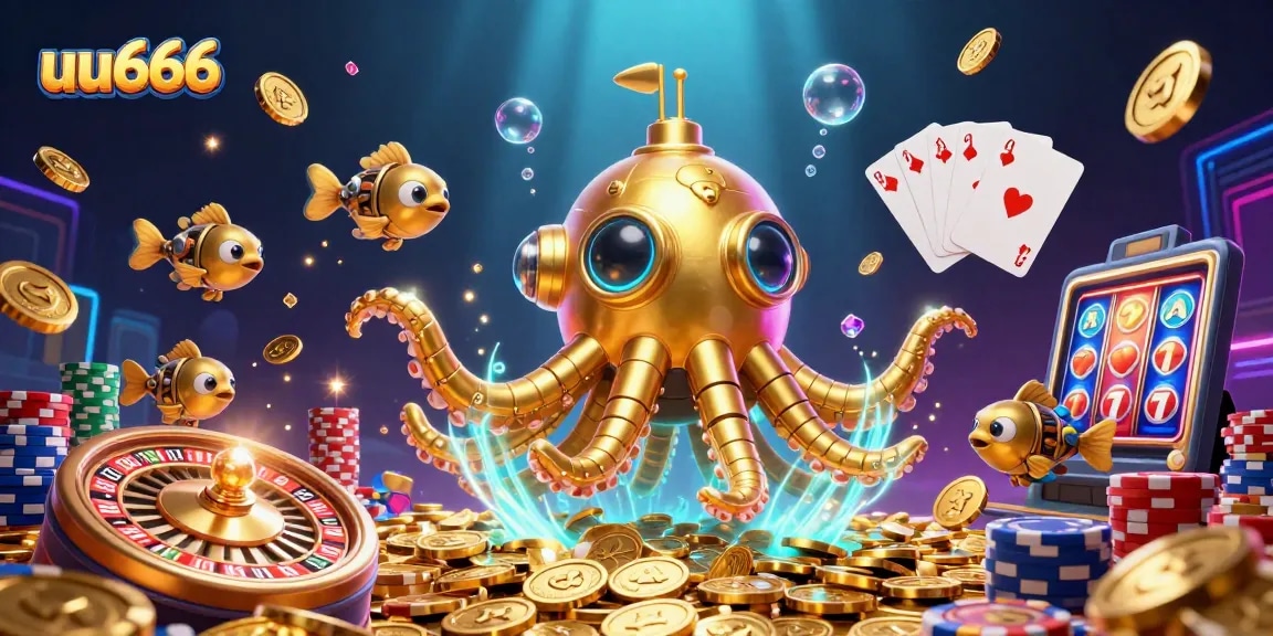 Engage with thrilling gaming like uu666 in a 3D underwater casino adventure.