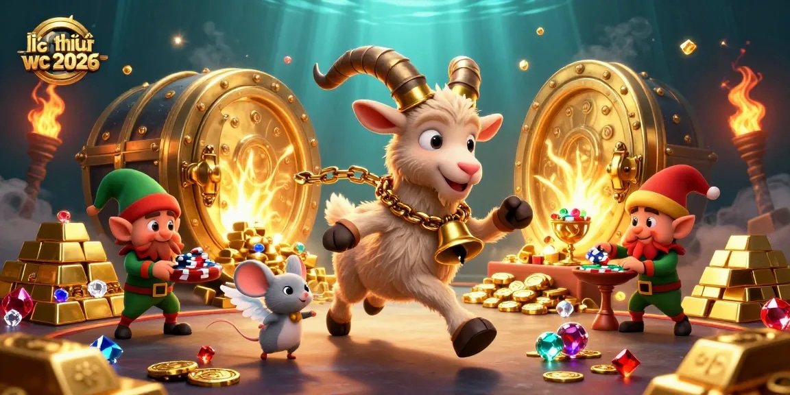 Participate in exciting betting at lịch thi đấu wc 2026 with festive characters in a dynamic gaming scene.