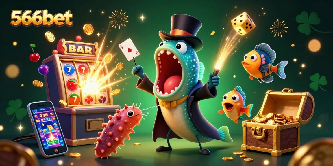 Engage in exhilarating gaming at 566bet with magical underwater casino characters and jackpot excitement.