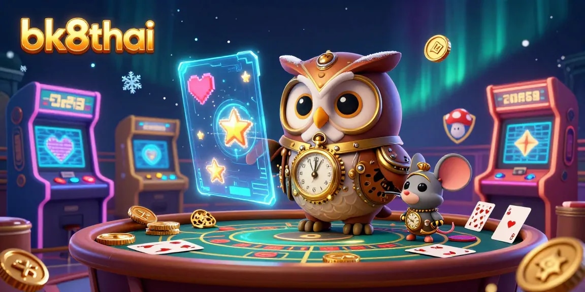 Engage with exciting casino games featuring bk8thai, time-traveling characters, and vibrant attractions.