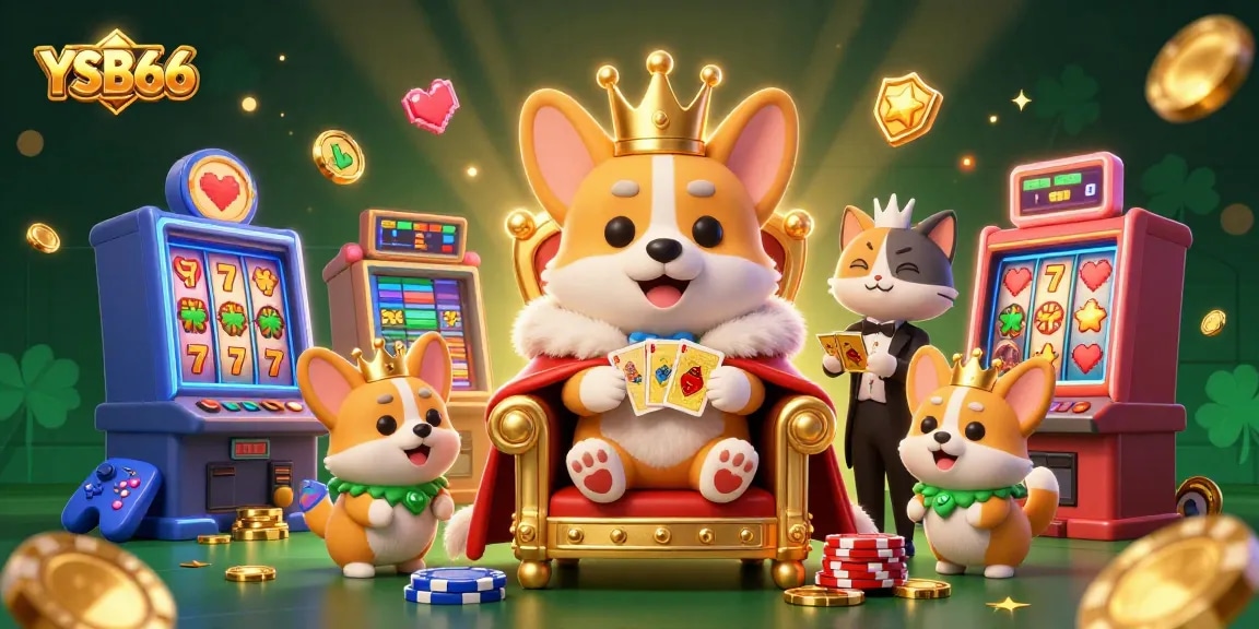 Spin jackpots and win big with YSB66 in this vibrant casino-themed illustration.