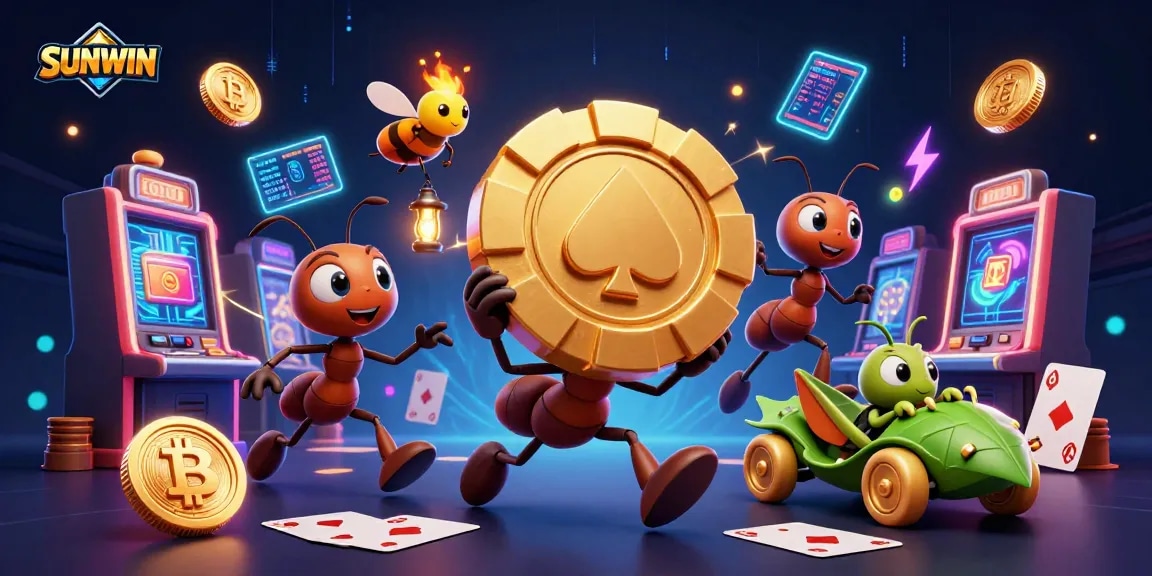 Experience jackpot thrills with SUNWIN's vibrant casino heist adventure in 3D.