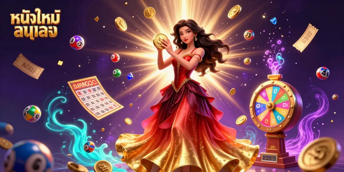 Experience หนังใหม่ชนโรง with a dazzling array of golden coins and prize elements raining down, enhancing your gambling excitement.