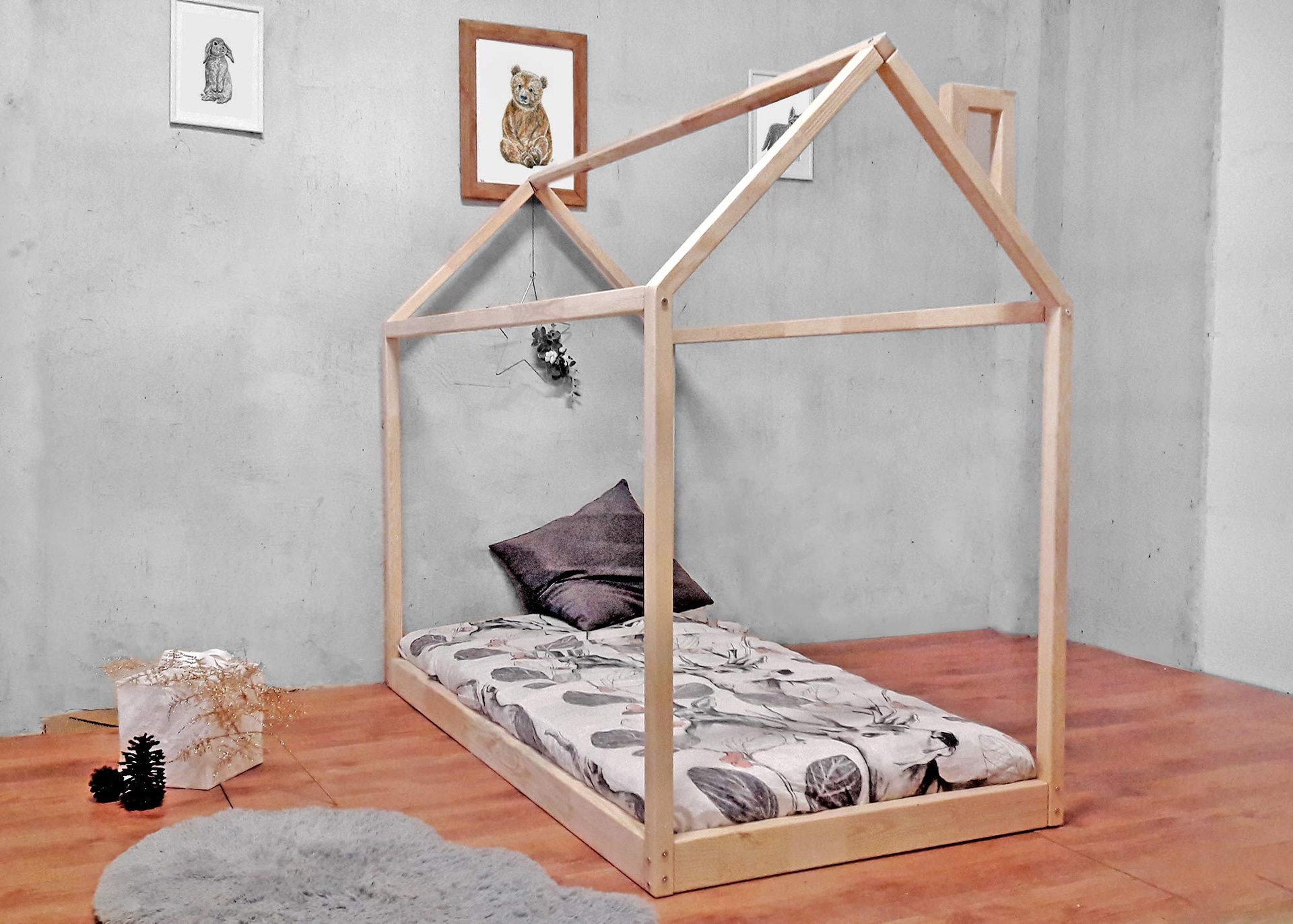 TiCAA Bodenbett 120x200 – Für träumerische Nächte