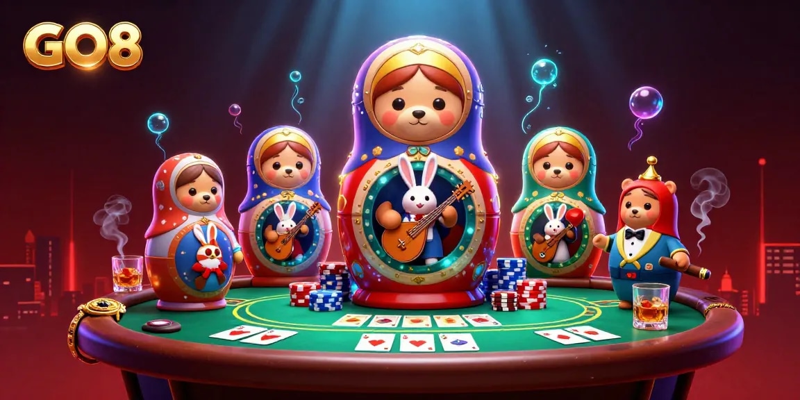 Play games at GO8 while experiencing a vibrant casino atmosphere with exciting poker action.