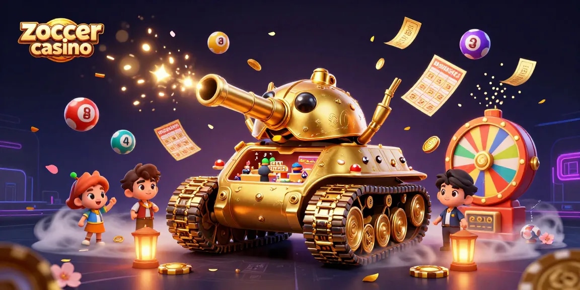 Zoccer Casino showcases a vibrant 3D cartoon scene with unique gaming elements and exciting atmosphere.