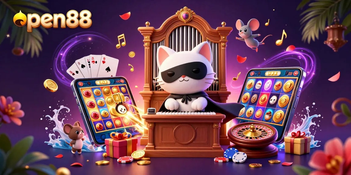 Experience the thrill of open88 gaming with immersive slot games and vibrant characters in action.