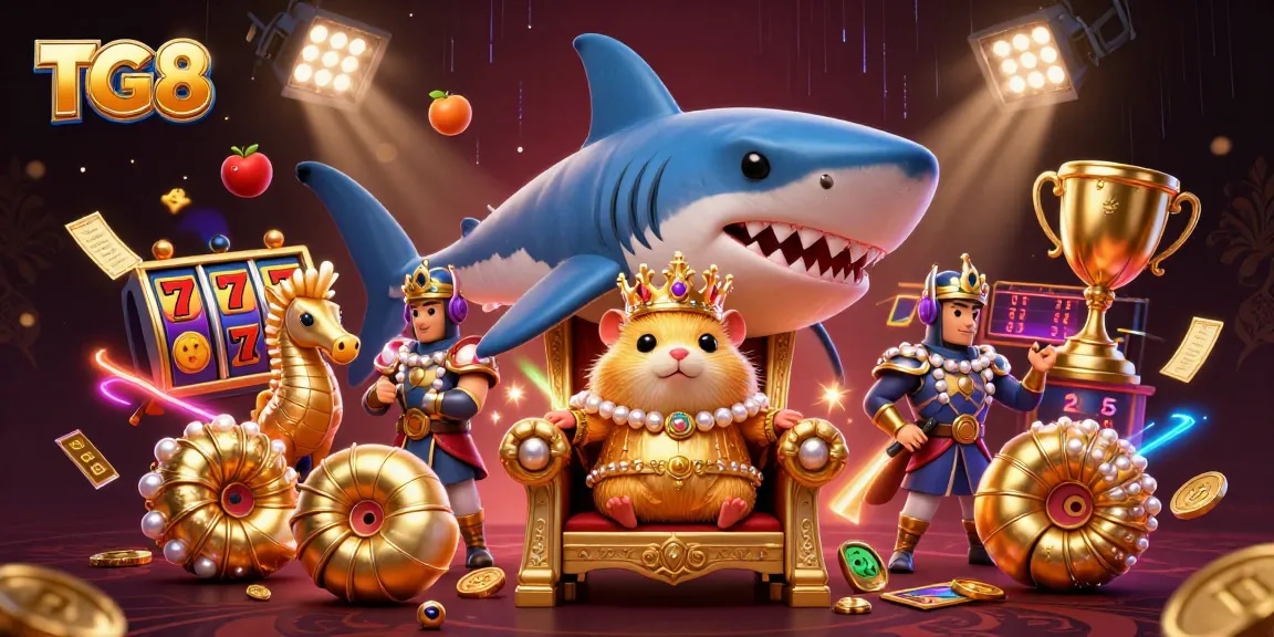 Experience thrilling jackpots at TG88, featuring a vibrant 3D illustration of engaging gaming elements.