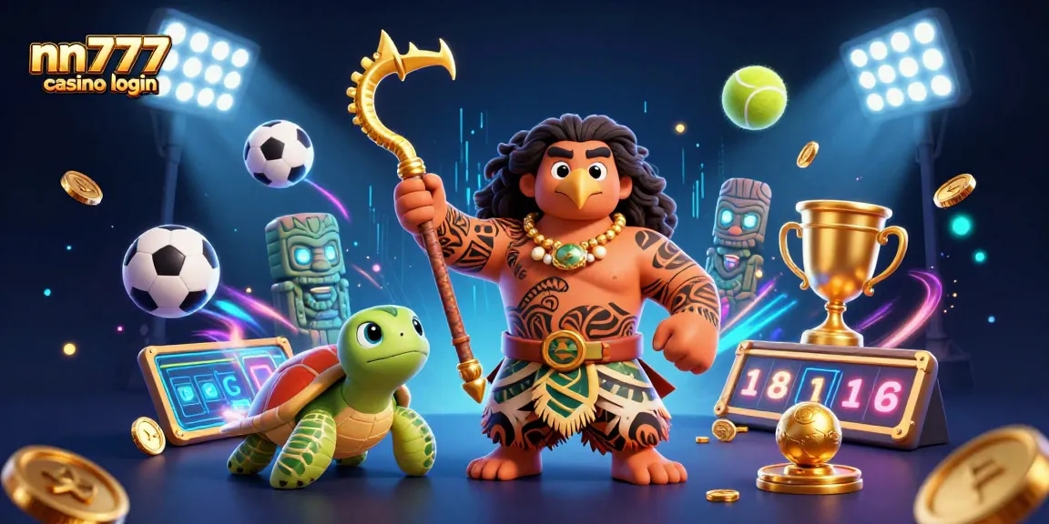 Experience the thrill at nn777 casino login with dynamic gaming elements and vibrant characters!