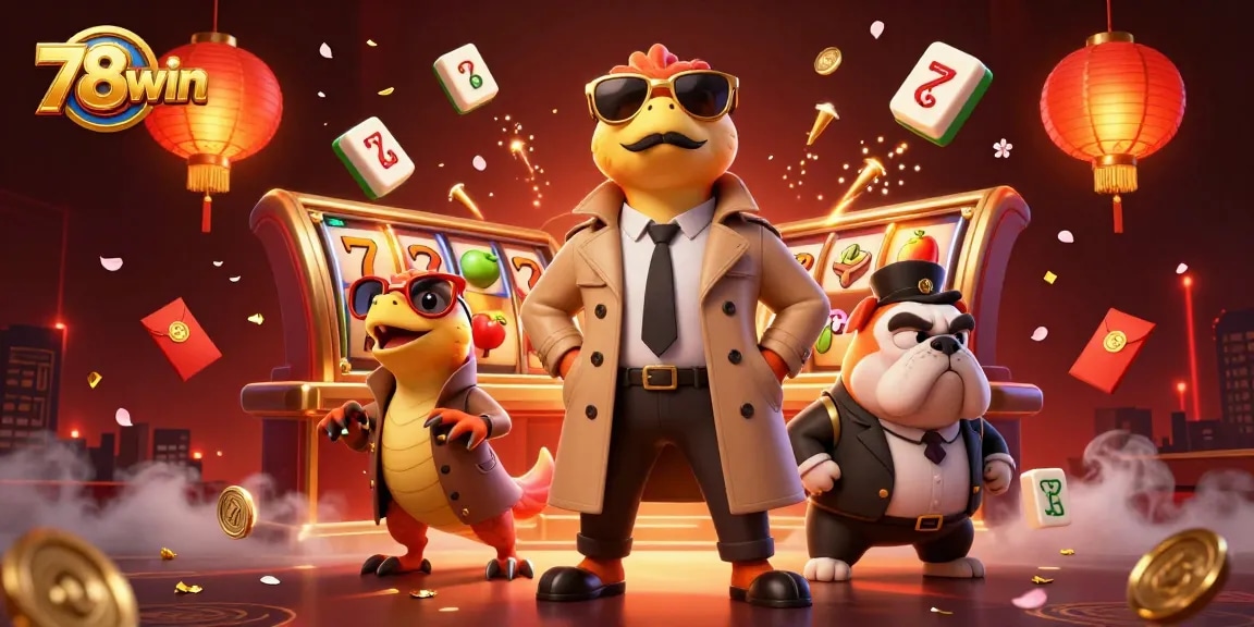 Experience exciting gameplay with 78win's vibrant casino scene filled with jackpots and thrilling rewards.