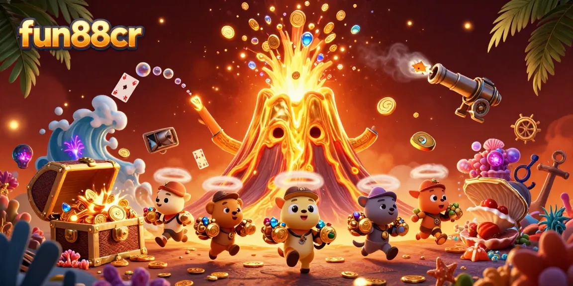 Engage in thrilling betting at fun88cr with a magnificent eruption of treasure.