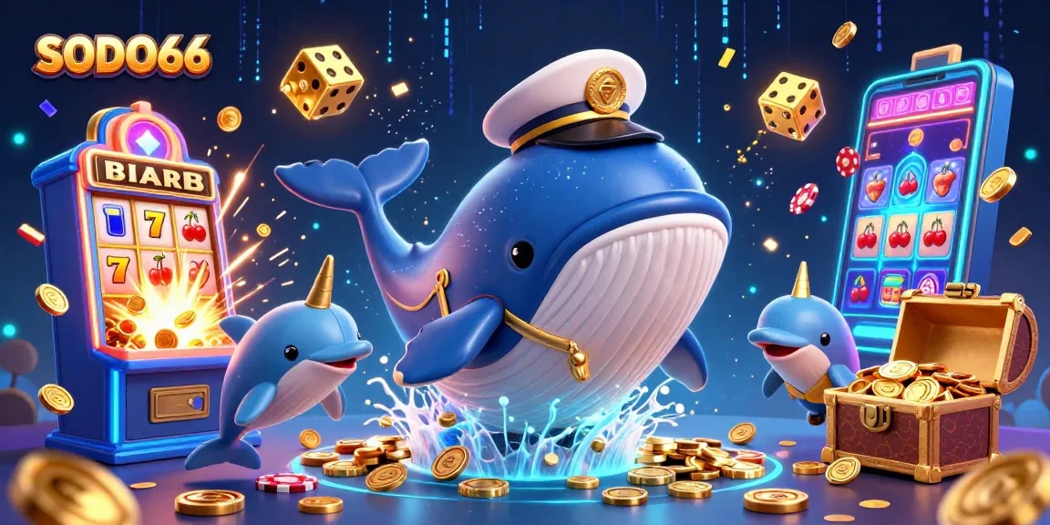 SODO66 offers engaging gaming experiences with thrilling characters in a lively casino scene.