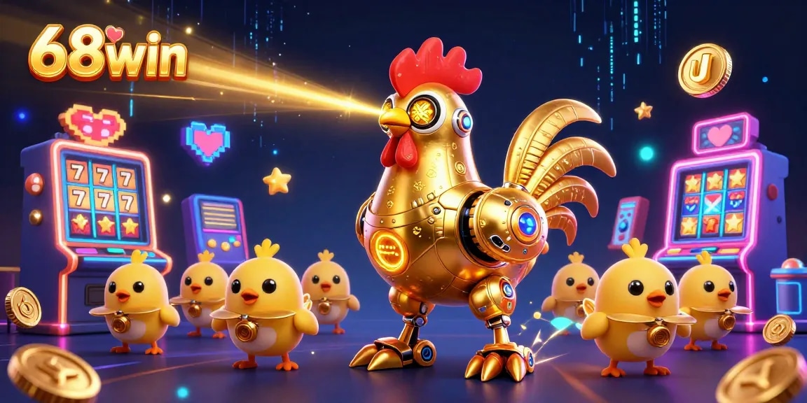 Experience thrilling winnings at 68win with dynamic casino elements and vibrant characters.