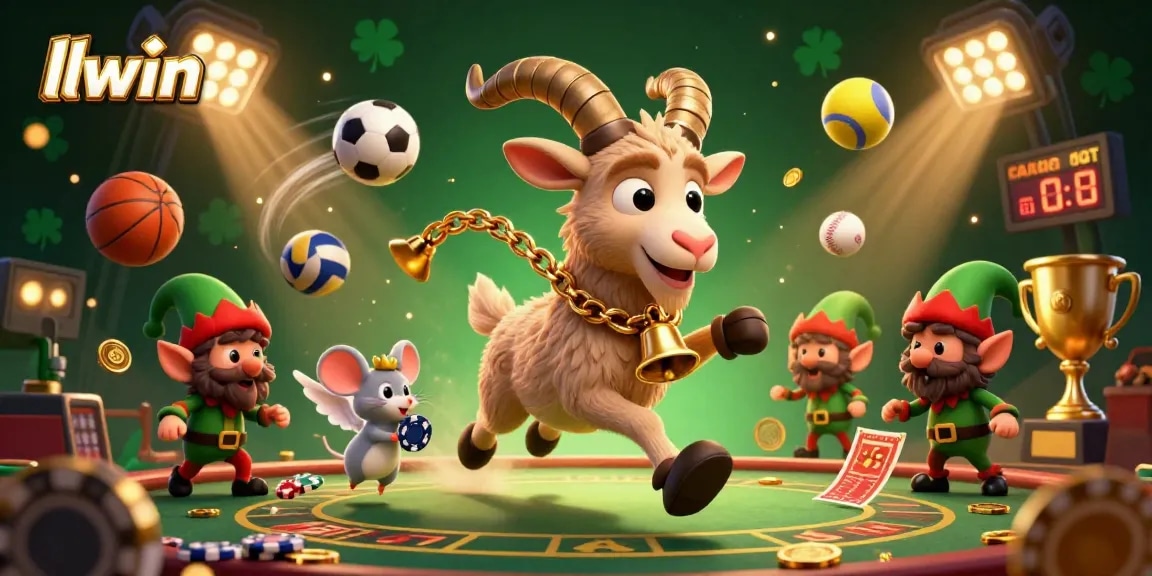 Experience thrilling gameplay at llwin with festive characters embodying a holiday horror casino atmosphere.