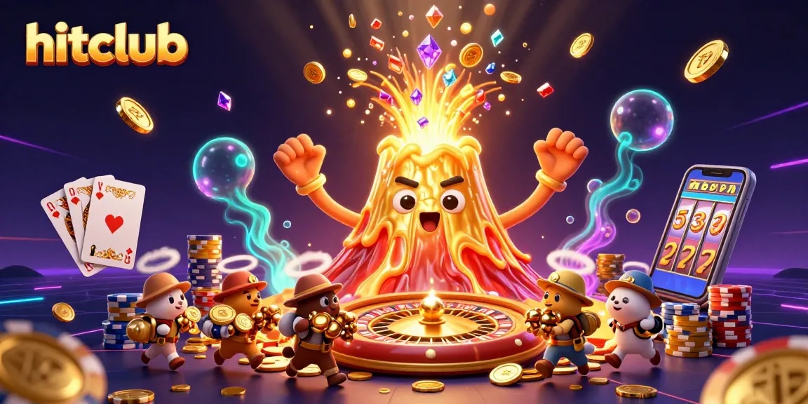 Experience hitclub's thrilling slots as treasures cascade from a triumphant volcano!