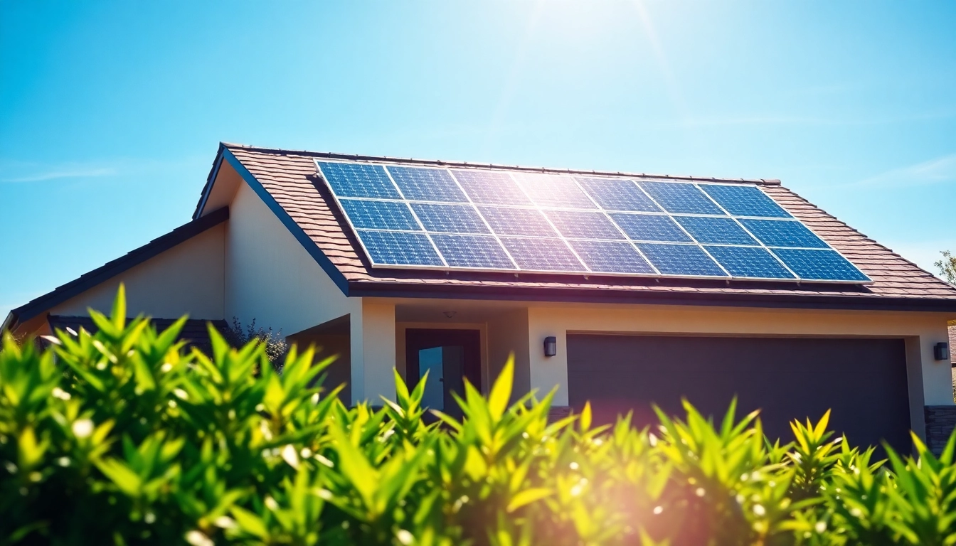 PV anlage kosten wien im Fokus: modernes Haus mit Solarpanels in natürlicher Umgebung