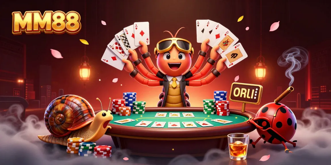 Experience MM88 with vibrant gaming action, featuring a millipede dealer and high-rolling players.